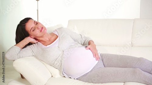 bittersweet souvenir for young pregnant woman