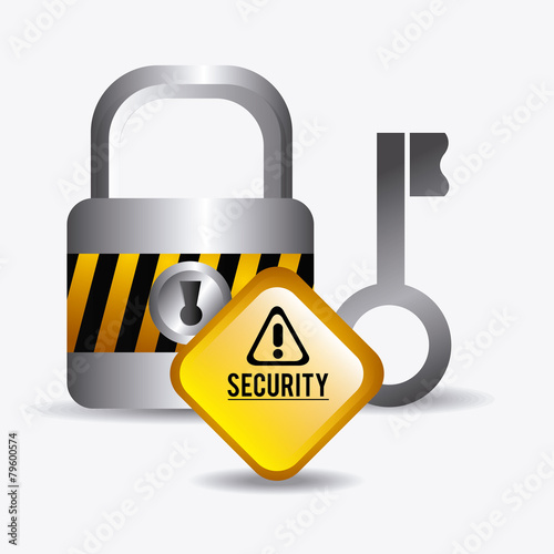 Security design, vector illustration.