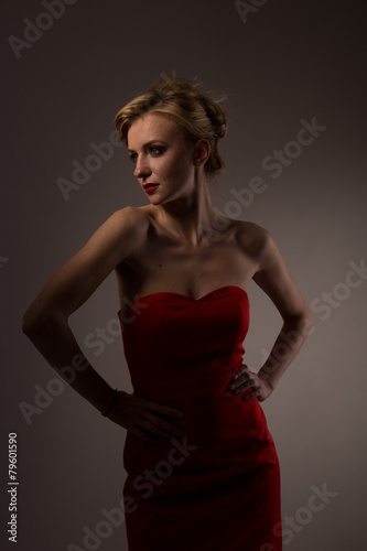 Lady in red