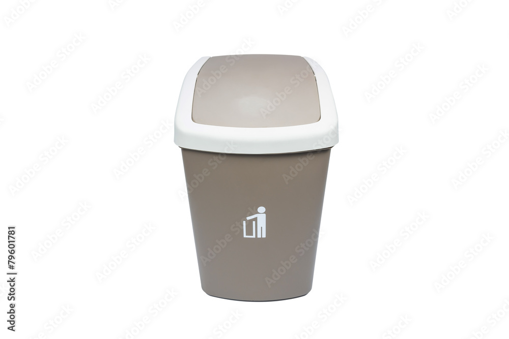 Recycle Bin Isolated Over White Background. Recycle Bin Isolated Over White Background.
