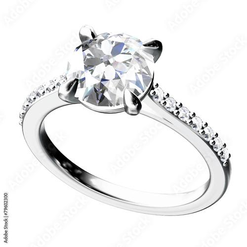 The beauty diamond ring.Vector illustration.