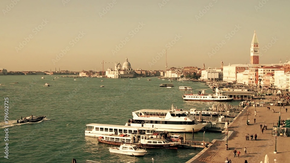 Skyline and view of Venice from Grand Canal