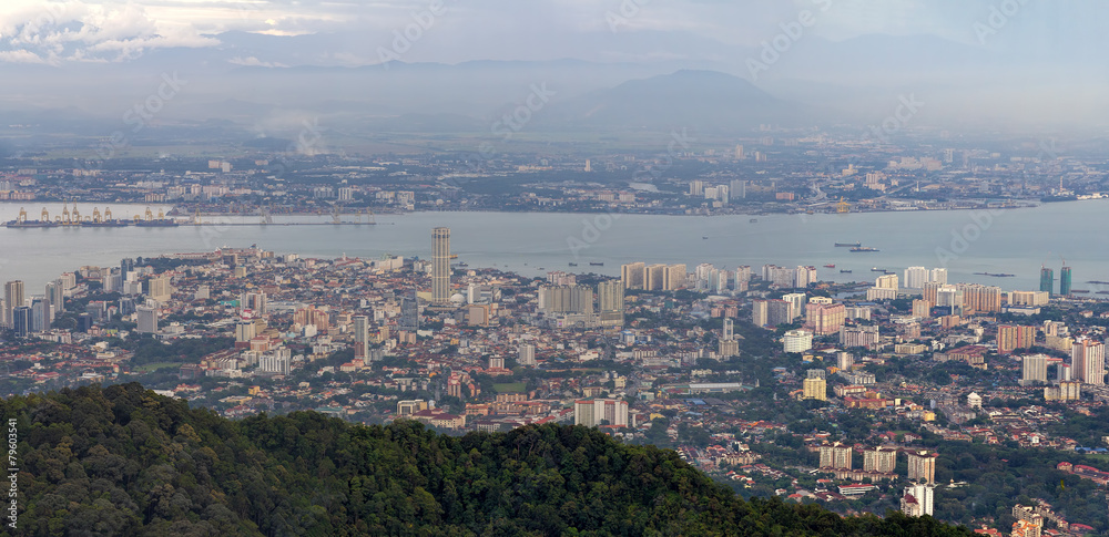 George Town Penang Malaysia Aerial View