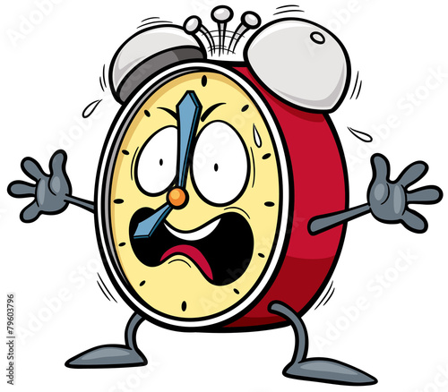 Vector illustration of Cartoon Alarm clock
