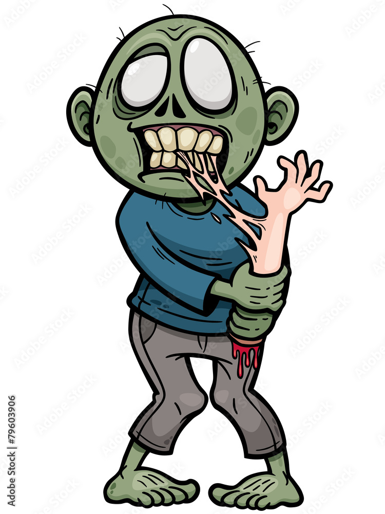 Vector illustration of Cartoon zombie Vector illustration of Cartoon zombie