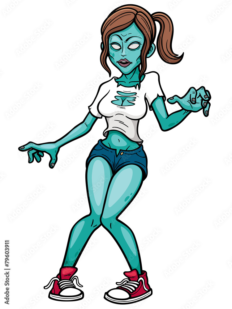Female Zombie Cartoon Characters