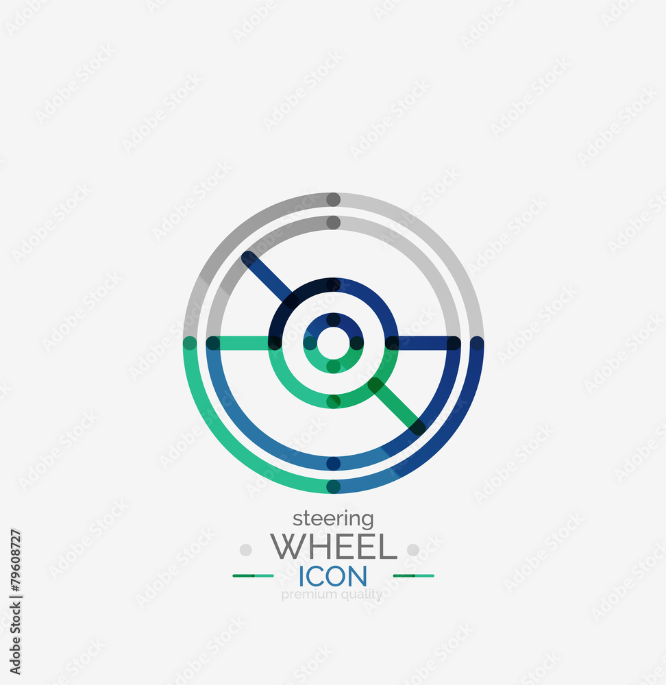 Car steering wheel icon Car steering wheel icon
