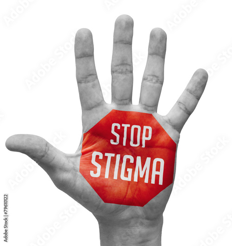 Stop Stigma on Open Hand. photo