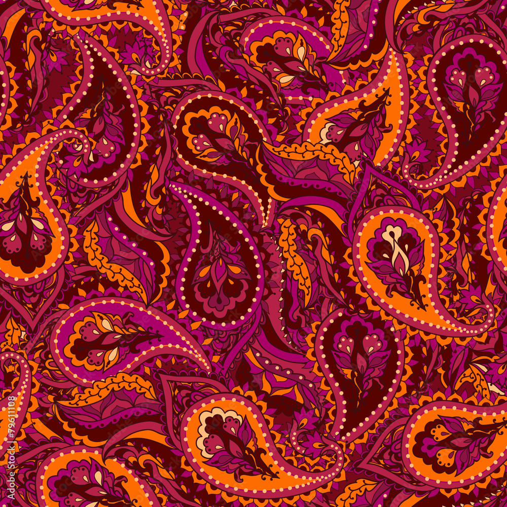 Seamless paisley Indian pattern Seamless paisley Indian pattern