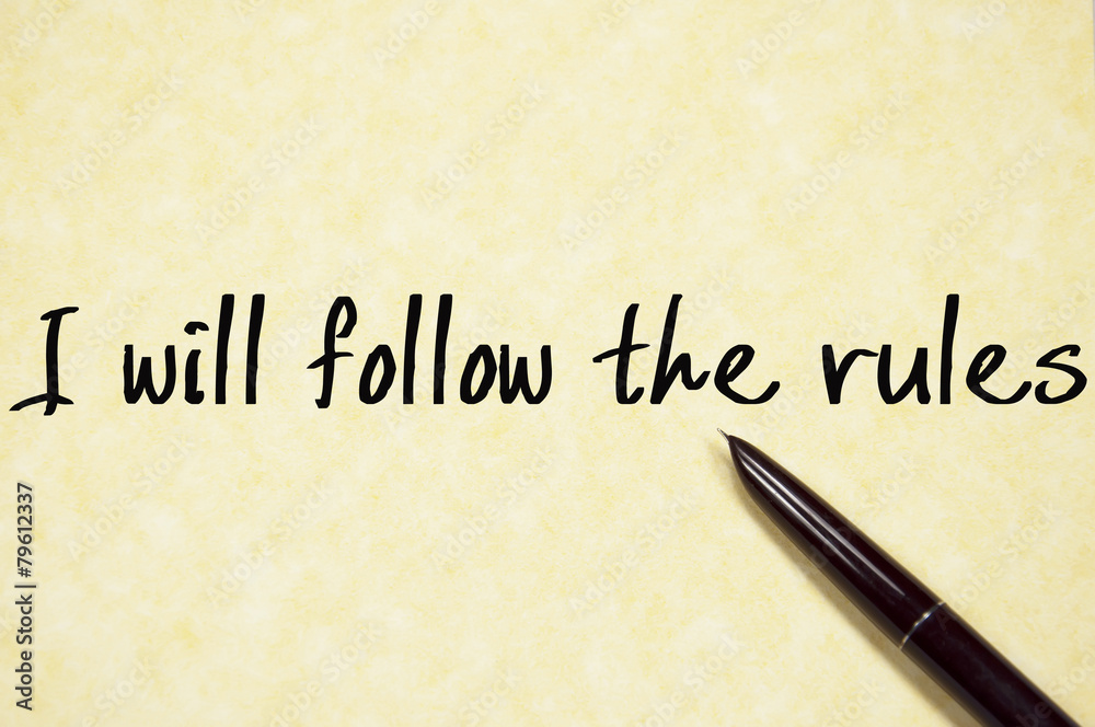 I will follow the rules text write on paper I will follow the rules text write on paper
