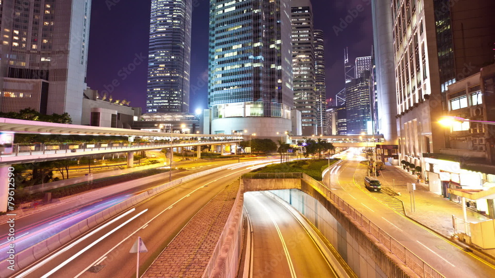 Timelapse video of traffic at night Timelapse video of traffic at night