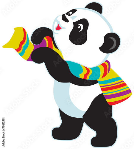 Fototapeta Naklejka Na Ścianę i Meble -  cartoon panda bear