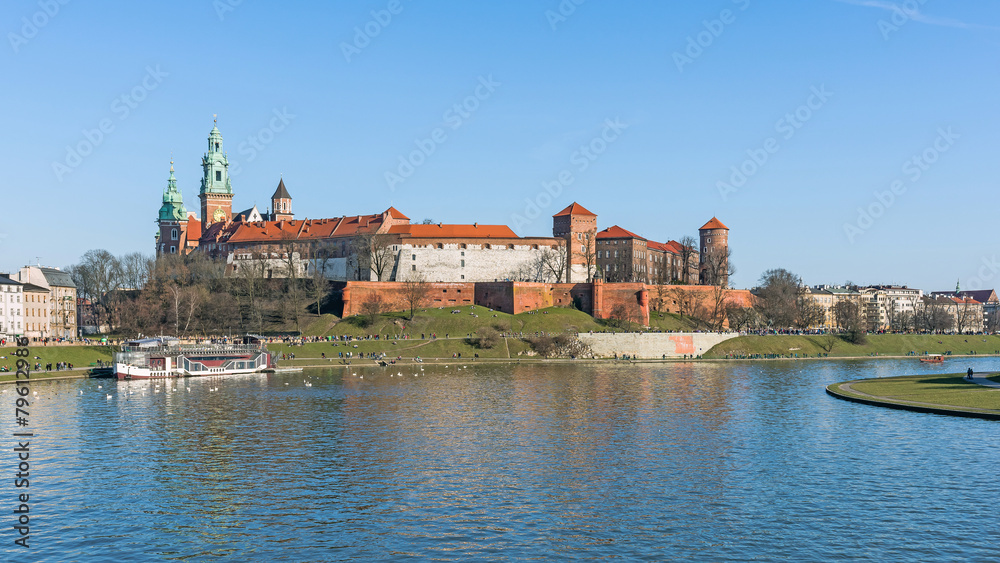 The Royal Castle at the Wawel Hill in Krakow