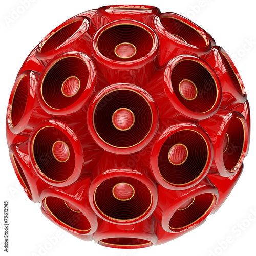 Red Speaker sphere