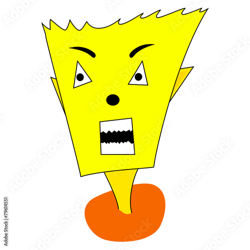 Angry Cartoon face