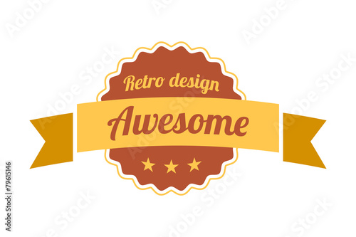 Vintage Retro Label. Vector design.