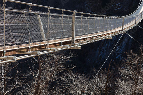 Tibetan suspension bridge photo