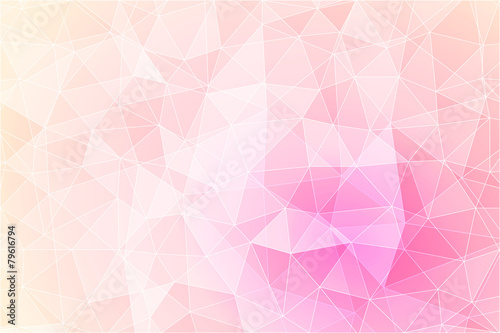 Abstract geometric pink background with triangular polygons