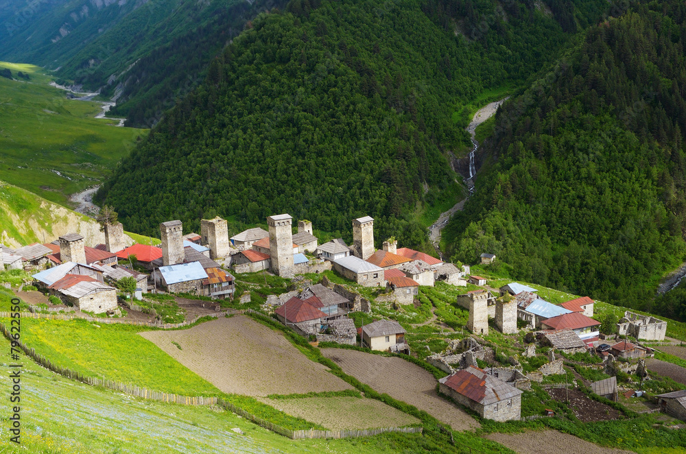 Mountain village in Georgia