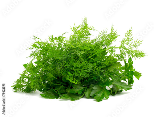 fresh dill and parsley