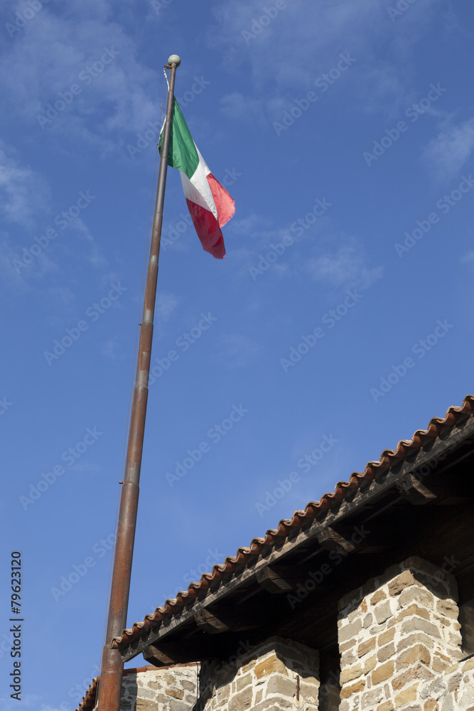 Bandiera tricolore, Castello di Gorizia