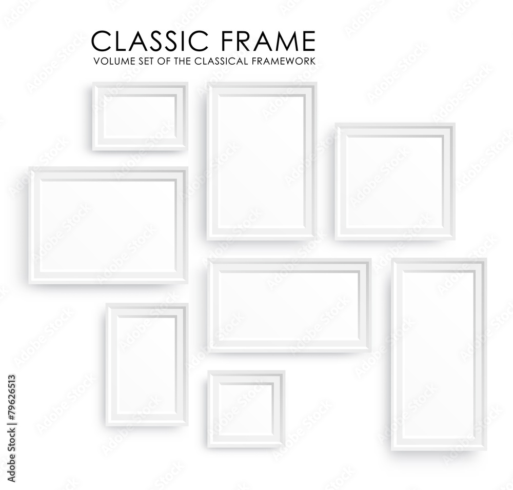 Realistic picture frames. Perfect for your presentations. - obrazy, fototapety, plakaty 