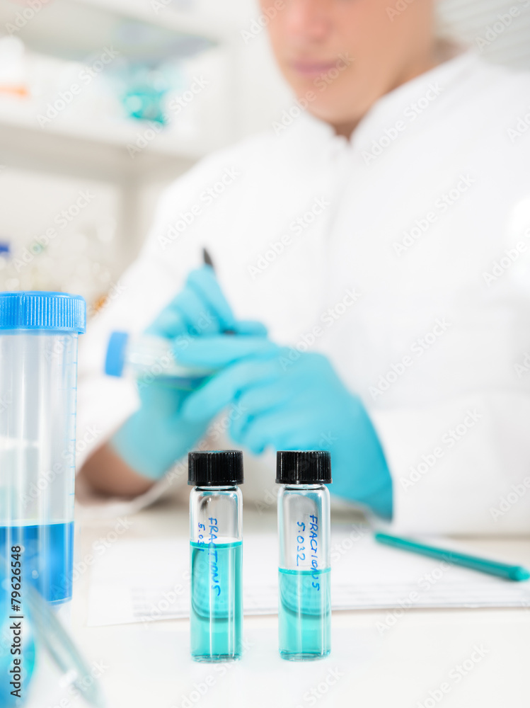 Scientific samples in the lab