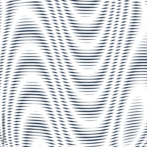 Geometric background created with moire technique. Noisy contras
