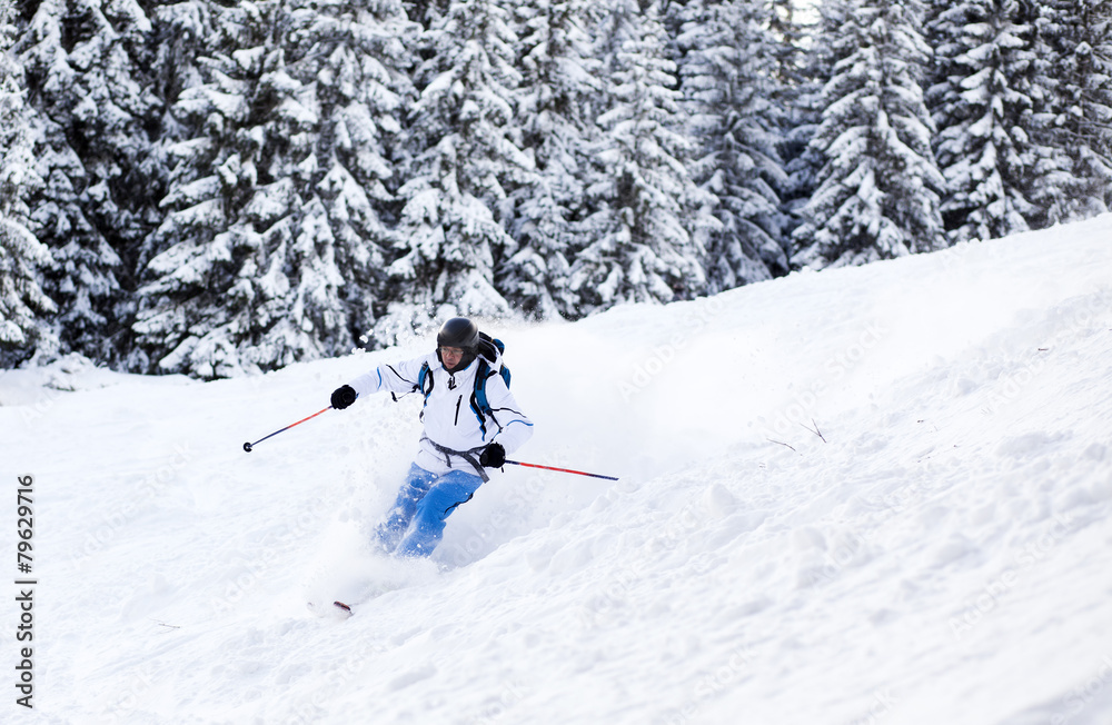 Man skiing Man skiing