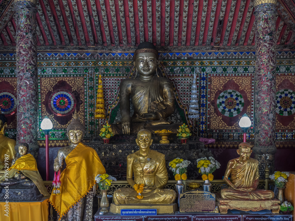 Buddha statue at Wat Phra Kaew Don Taw, Lampang, Thailand