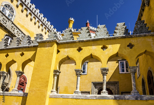 Sintra, Portugal. Pena National Palace. Palacio Nacional da Pena