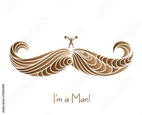 Mustache of The Real Man.