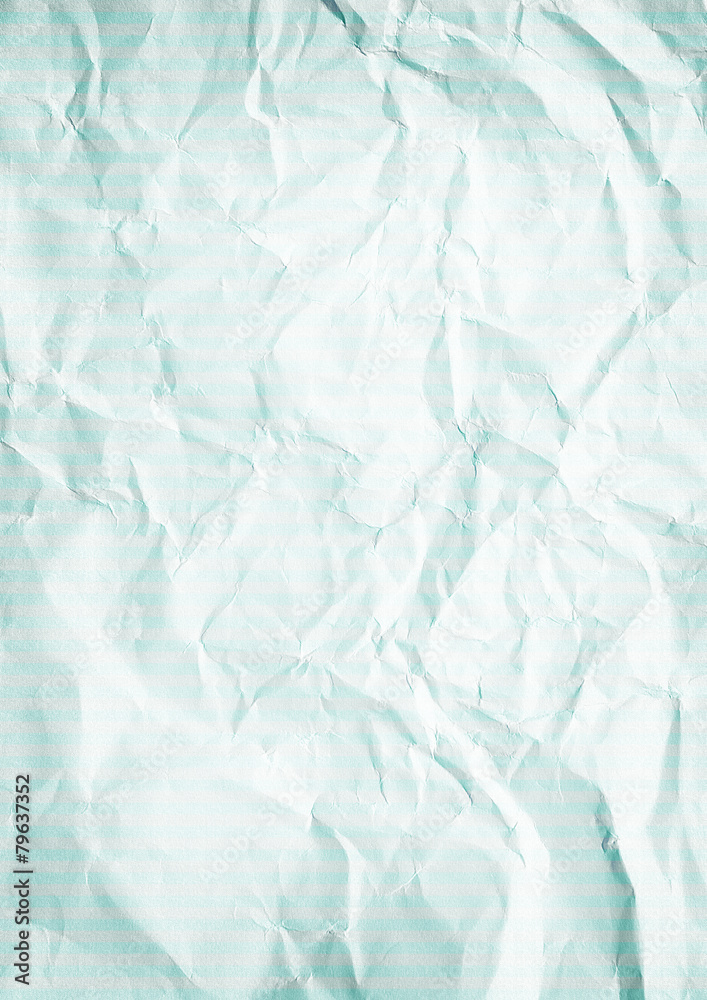 Fototapeta premium Vintage crumpled horizontal striped paper.