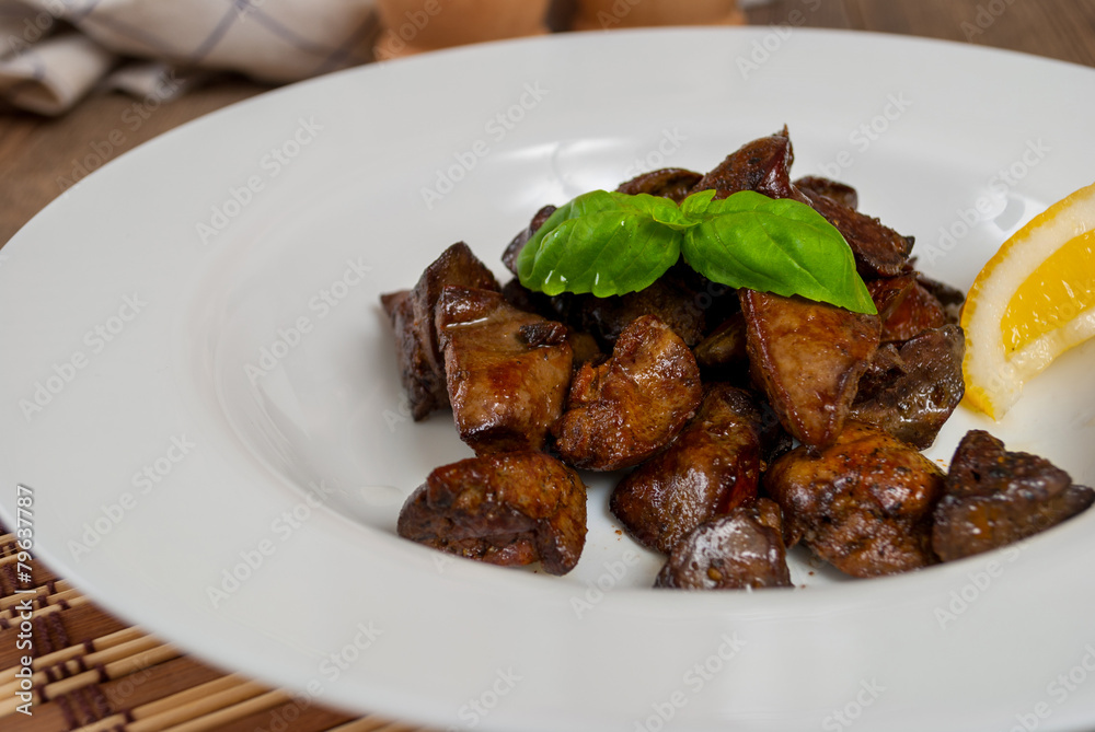 Grilled livers Grilled livers