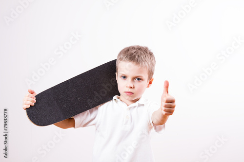 Young boy with skatebord. photo