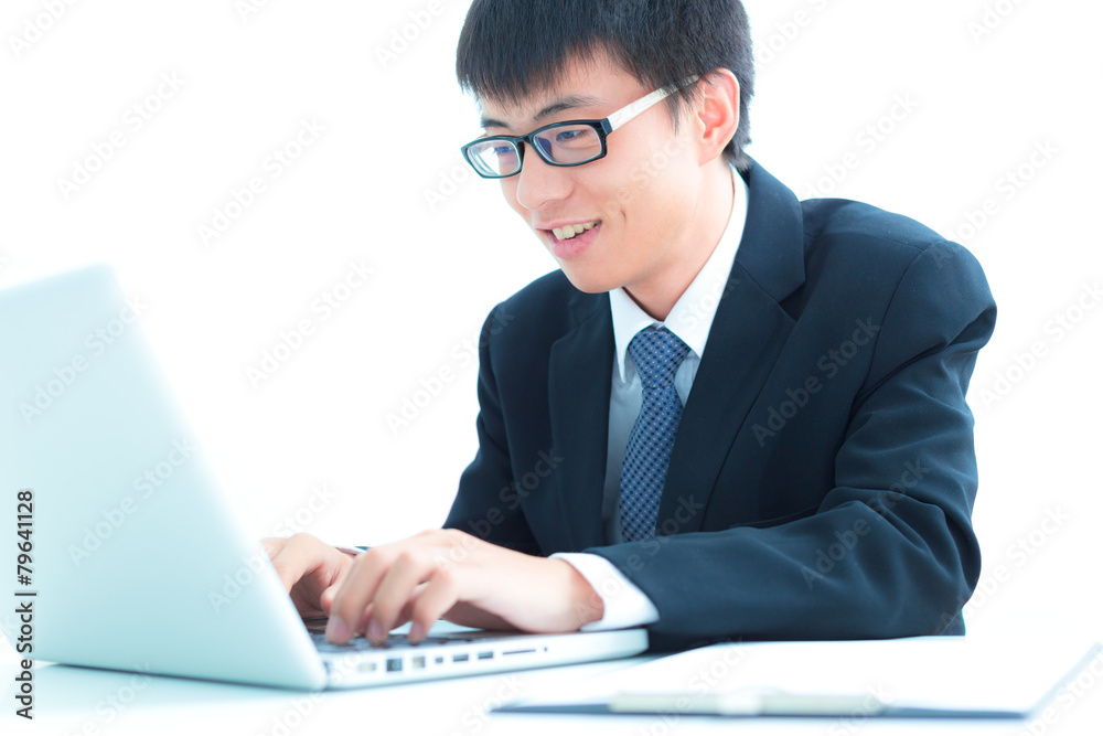 Businessman analyzing investment charts. Accounting Businessman analyzing investment charts. Accounting