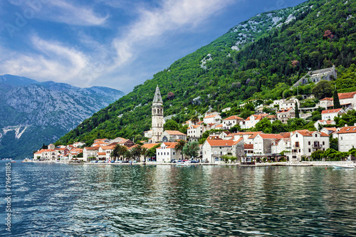 Perast, Kotor bay, Montenegro, Adriatic sea.