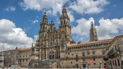 Cathedral of Santiago de Compostela , Spain. © seregayu