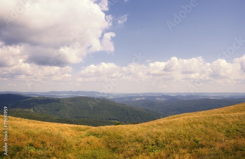 Bieszczady mountain landscape