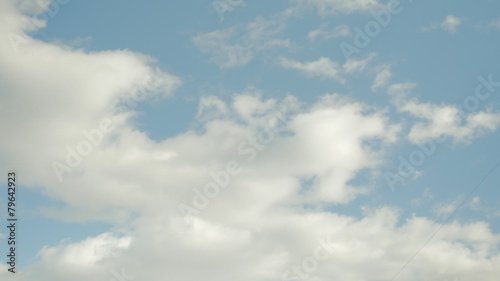 Time lapse clouds on the top of the sky at evening