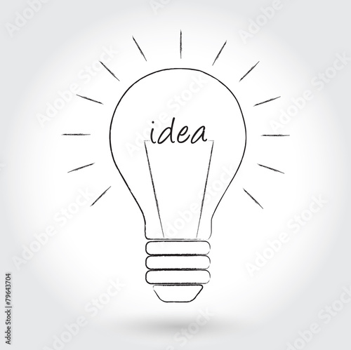 bulb with idea