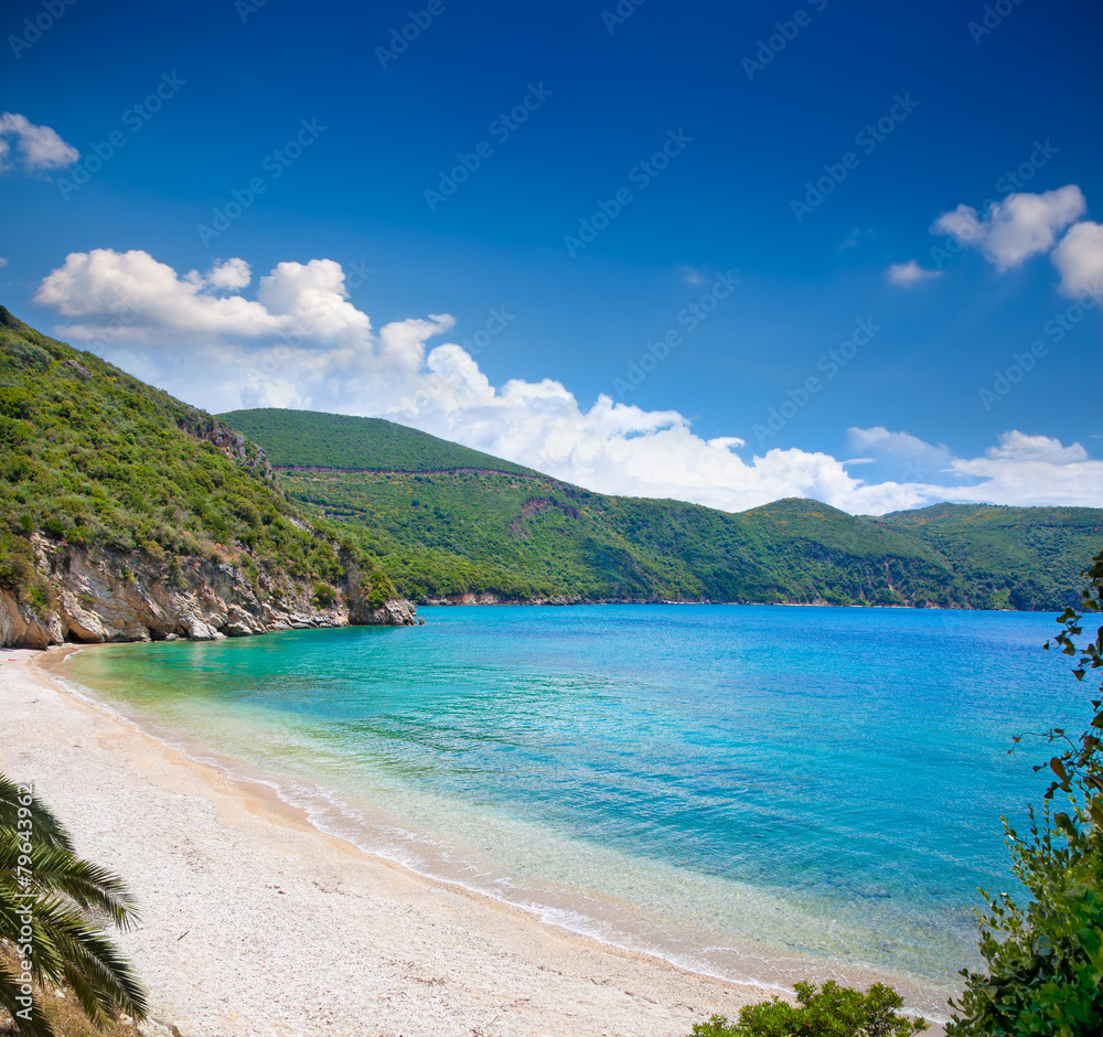 Beautiful Ag. Giannakis beach near Parga , Greece.