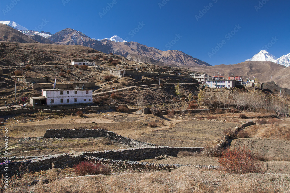 view of the village of Muktinath