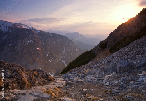 Beautiful tatra mountains landscape