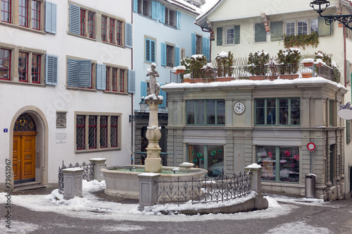 Napf square in Zurich old town, Switzerland photo