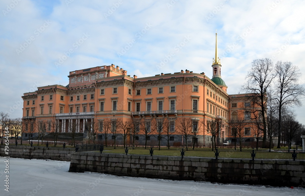 Mikhailovsky   (Engineers')  Castle.   Saint-Petersburg, Russia