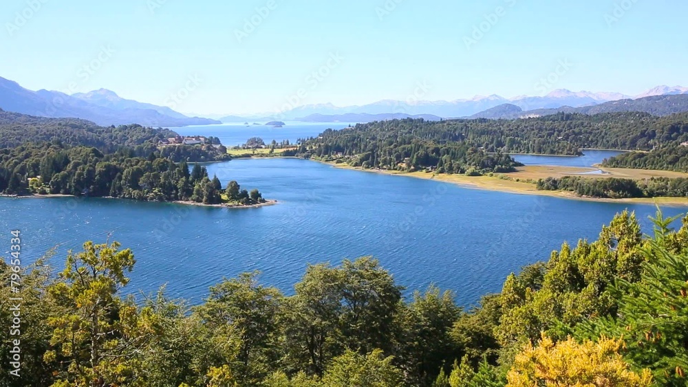 Nahuel Huapi lake from Cerro Otto mountain, Bariloche Nahuel Huapi lake from Cerro Otto mountain, Bariloche