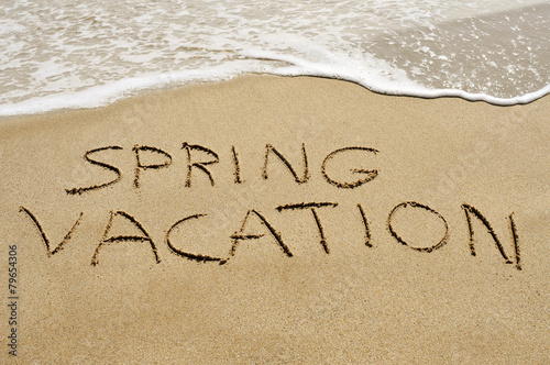 spring vacation on the beach