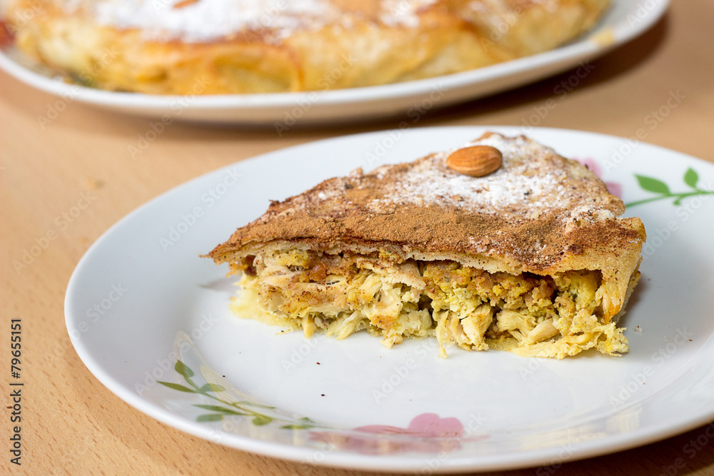 Chicken Bastilla. Chicken Bastilla.