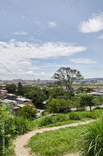Suburb of Sao Paulo and city of Guarulhos
